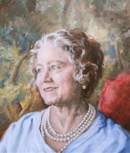 Portrait-of-Queen-Elizabeth-The-Queen-Mother-2013-40x30cm-Daniele-Iozzia-da-Modica